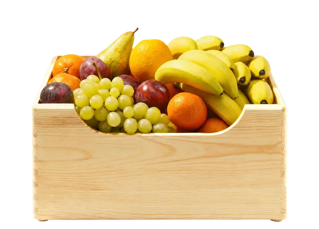 Skrzynka bananów i owoców sezonowych