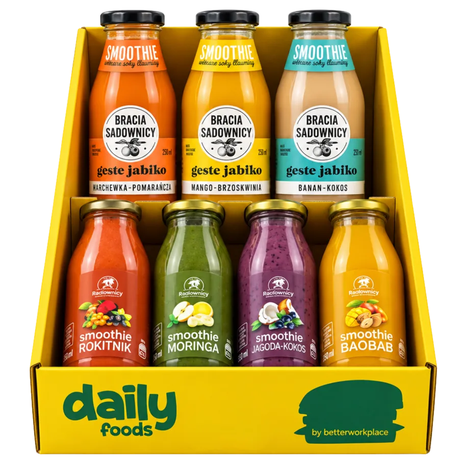 Zestaw 7 smoothie owocowych i warzywnych